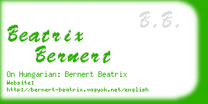 beatrix bernert business card